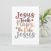 Sacred Erholung - Christliches Design 4:38 Mark Dankeskarte (Stehend Vorderseite)