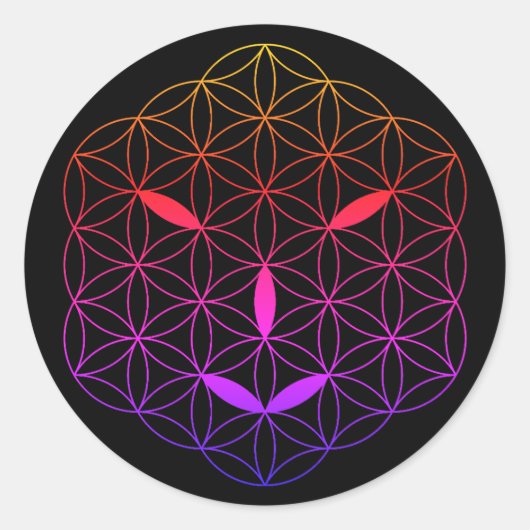 Sacred face - Arcturian 02, CF-Tr. Runder Aufkleber (Vorderseite)