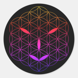 Sacred face - Arcturian 02, CF-Tr. Runder Aufkleber