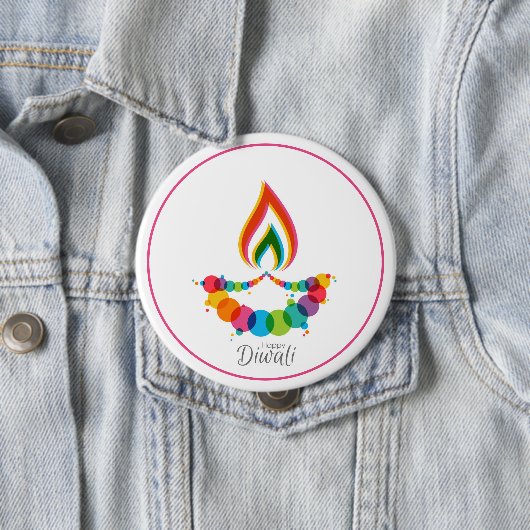 Sacred Flame Rising Diwali Button (Beispiel)