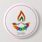 Sacred Flame Rising Diwali Button (Vorderseite)