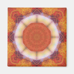 Sacred Geometric Fraktal Mandala Magnet