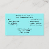 Sacred Geometric Star Wellness Holographic Visitenkarte (Rückseite)