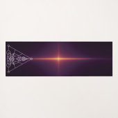 Sacred Geometry Buddha Yogamatte (Rückseite (Horizontal))