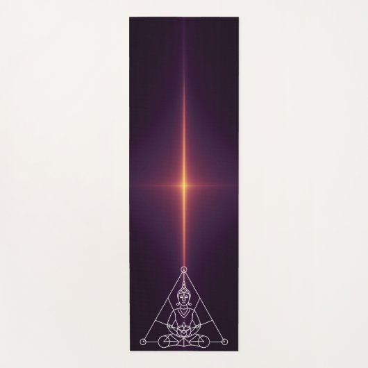 Sacred Geometry Buddha Yogamatte (Vorderseite)