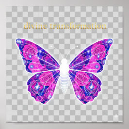 Sacred Geometry Butterfly Art | Digitaler Download Poster