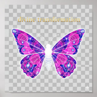 Sacred Geometry Butterfly Art | Digitaler Download Poster