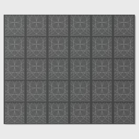 Sacred Geometry Circles Blume of Life Geschenkpapier (Flach)