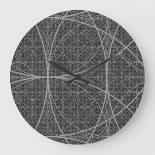 Sacred Geometry Circles Blume of Life Große Wanduhr