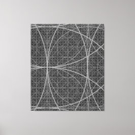 Sacred Geometry Circles Blume of Life Leinwanddruck