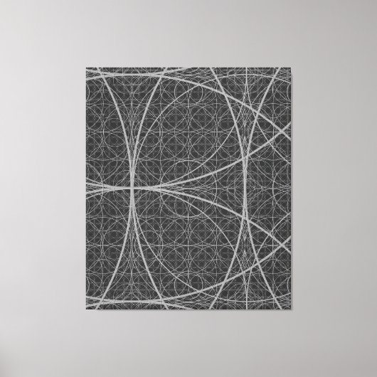 Sacred Geometry Circles Blume of Life Leinwanddruck (Vorderseite)