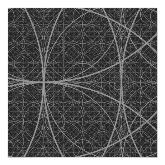 Sacred Geometry Circles Blume of Life Poster (Vorderseite)