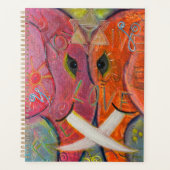 Sacred Geometry Elephant Original ART Planner Planer (Vorderseite)