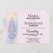 *~* Sacred Geometry Erleuchtung Pastel Wedding Einladung (Vorne/Hinten)