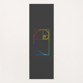 Sacred Geometry Fibonacci Spiral Yogamatte (Vorderseite)