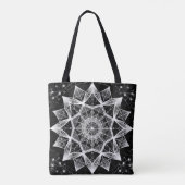 Sacred Geometry Gemustert Tote Bag Tasche (Rückseite)