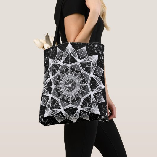 Sacred Geometry Gemustert Tote Bag Tasche (Von Nahem)