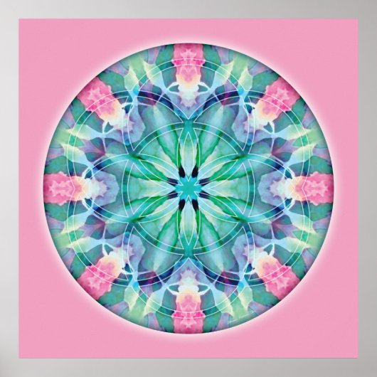 Sacred Geometry Mandala 11 Poster (Vorne)