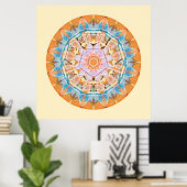 Sacred Geometry Mandala 5 Poster (Heimbüro)