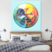 Sacred Geometry Mandala 8 Canvas Print Leinwanddruck (Insitu (Schlafzimmer))