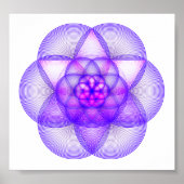 Sacred Geometry Mandala - Das Genesis-Muster Poster (Vorne)