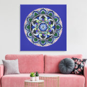 Sacred Geometry Mandala Leinwanddruck (Insitu (Wohnzimmer))