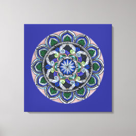 Sacred Geometry Mandala Leinwanddruck