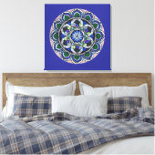 Sacred Geometry Mandala Leinwanddruck (Insitu (Schlafzimmer))