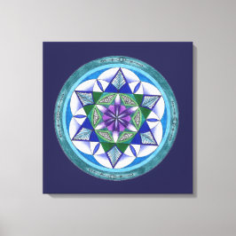 Sacred Geometry Mandala Leinwanddruck