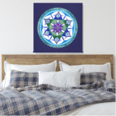 Sacred Geometry Mandala Leinwanddruck (Insitu (Schlafzimmer))