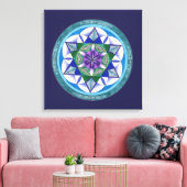 Sacred Geometry Mandala Leinwanddruck (Insitu (Wohnzimmer))