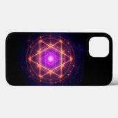 Sacred Geometry Mandala – Light Within the Cosmos Case-Mate iPhone Hülle (Rückseite (Horizontal))