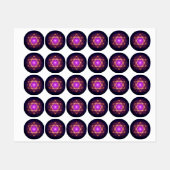 Sacred Geometry Mandala – Light Within the Cosmos Etiketten (Blatt)