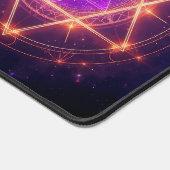 Sacred Geometry Mandala – Light Within the Cosmos Schreibtischunterlage (Ecke)