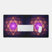 Sacred Geometry Mandala – Light Within the Cosmos Schreibtischunterlage (Tastatur & Maus)