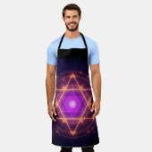 Sacred Geometry Mandala – Light Within the Cosmos Schürze (Getragen)