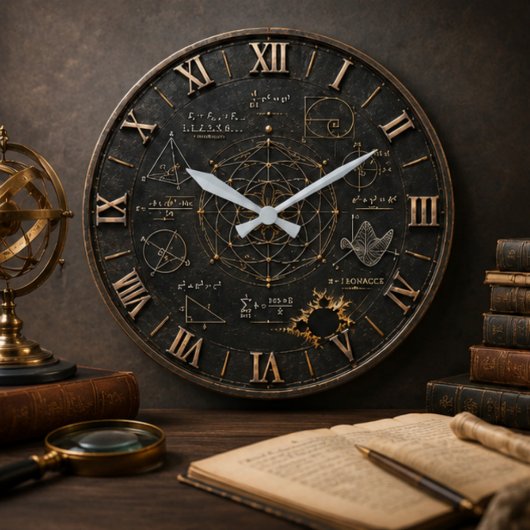 Sacred Geometry Math Große Wanduhr
