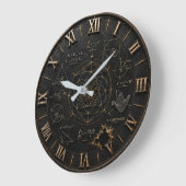 Sacred Geometry Math Große Wanduhr (Winkel)