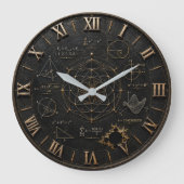 Sacred Geometry Math Große Wanduhr (Vorderseite)