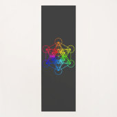 Sacred Geometry Metatron Cube Yogamatte (Vorderseite)