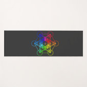 Sacred Geometry Metatron Cube Yogamatte (Vorderseite (Horizontal))
