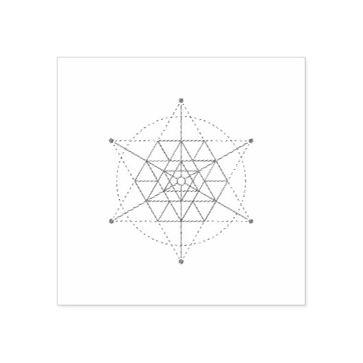 Sacred Geometry Muster Gummistempel (Prägung)
