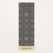 Sacred Geometry Pattern Minimal Luxe Yogamatte (Vorderseite)