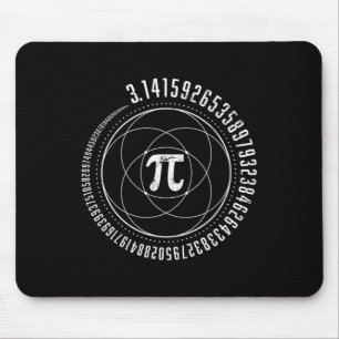 Sacred Geometry Pi Math Science Stem 3.14 Pi Tag 3 Mousepad