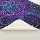 Sacred Geometry seamless pattern. Hindu symbols of Sherpadecke (3/4)