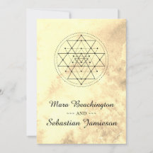 *~* Sacred Geometry Sepia Wassercolor Hochzeit