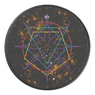 Sacred Geometry Sigil Eishockey Puck