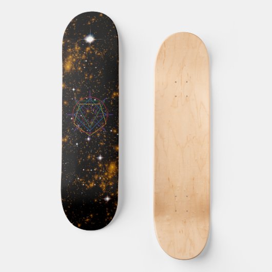 Sacred Geometry Sigil Skateboard (Vorderseite)