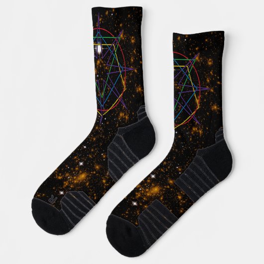 Sacred Geometry Sigil Socken (Links)