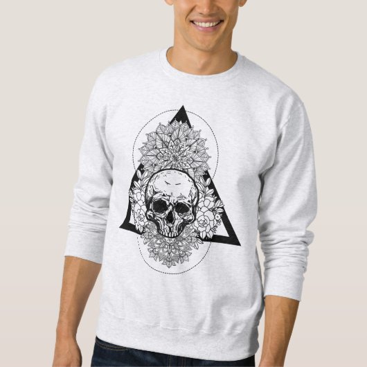 Sacred Geometry Skull Sweatshirt (Vorderseite)